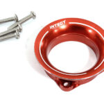 Red Aluminum Cold Air Intake Ram Funnel for 30x30mm Size Cooling Fan