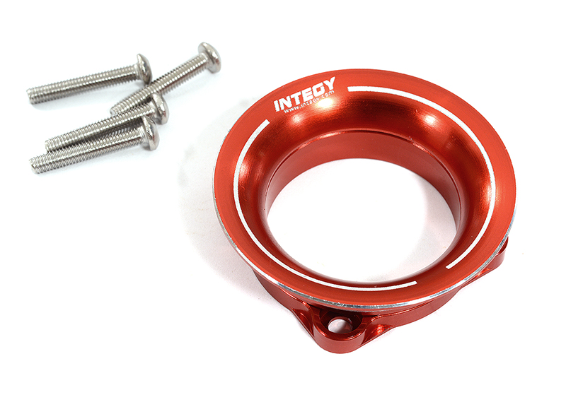 C30948RED Red Aluminum Cold Air Intake Ram Funnel for 30x30mm Size Cooling Fan - Image 1