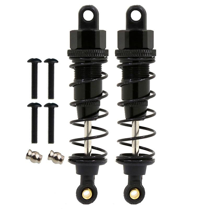 C30971BLACK Billet Machined Shock Set (2) for Tamiya Scale Off-Road CC01 (L=74mm) - Image 1