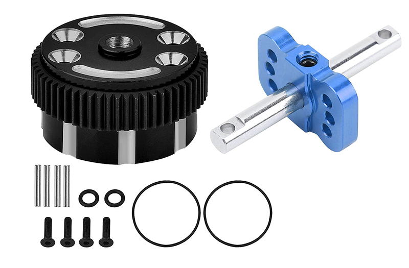 C30977BLACK Spool Lock Differential & Housings w/ Gear for Traxxas 1/10 Slash 2WD 2381X 2382 - Image 1