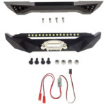 Alloy F&R Bumper w/ LED & 3rd Ch. Controller for SCX10 Trail Crawler