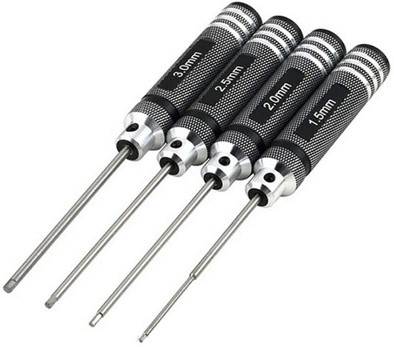 C30996BLACK Metric Size Allen Hex Wrench Driver Set 4pcs (1.5, 2, 2.5 & 3mm) - Image 1