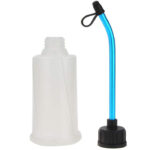 Plastic 250cc Fuel Filler Clear Bottle w/ Attached Cap for 1/10 & 1/8 Nitro