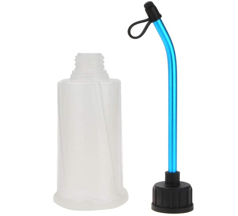 C31054 Plastic 250cc Fuel Filler Clear Bottle w/ Attached Cap for 1/10 & 1/8 Nitro - Image 1