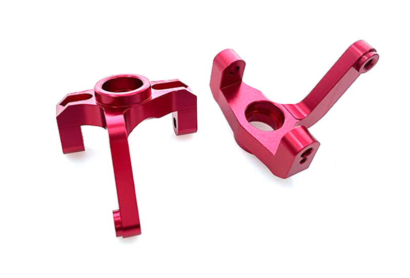 C31060RED Alloy Machined Steering Blocks for Losi 1/10 2WD RTR 22S Drag, ST & SCT - Image 1