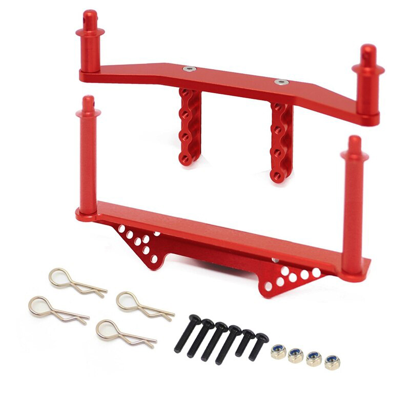 C31066RED Alloy Machined Front & Rear Body Posts & Mounts for Traxxas 1/10 Slash 2WD 1914R - Image 1