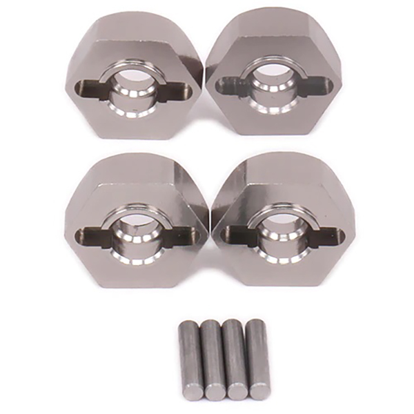 C31083GUN 12mm Hex Wheel (4) Hub 5mm Thick for 1/10 Traxxas, Axial, Tamiya, Drift & TC - Image 1