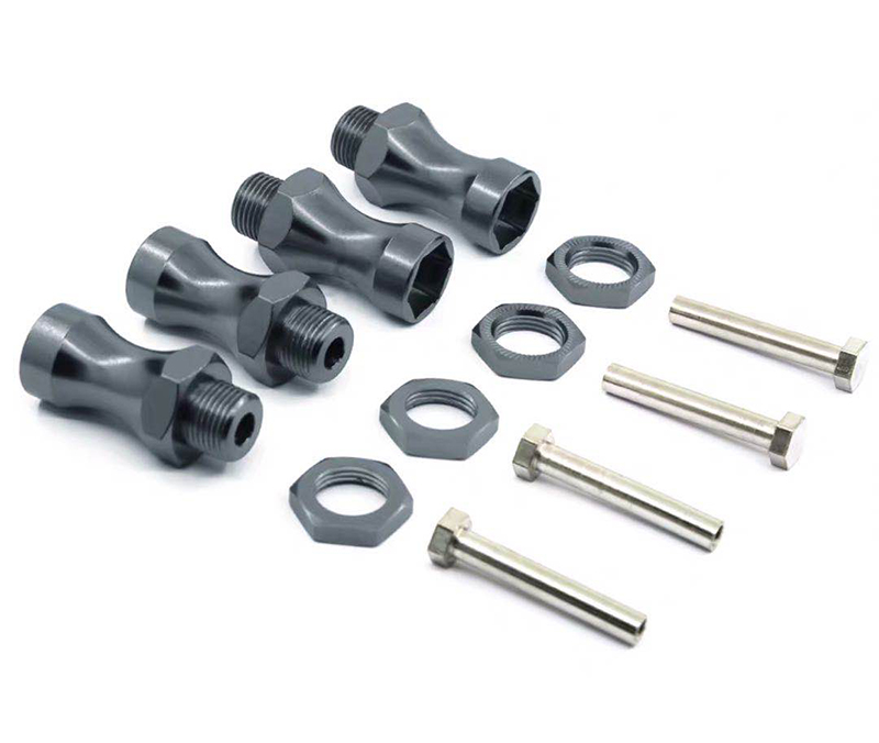 C31085GUN 12-to-17mm Conversion Alloy Hex Wheel (4) Hub +25mm Offset for 1/10 Scale RC - Image 1