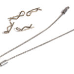 Secured Body Clip (4) with 120mm Retainer Link for 1/16 & 1/10 RC