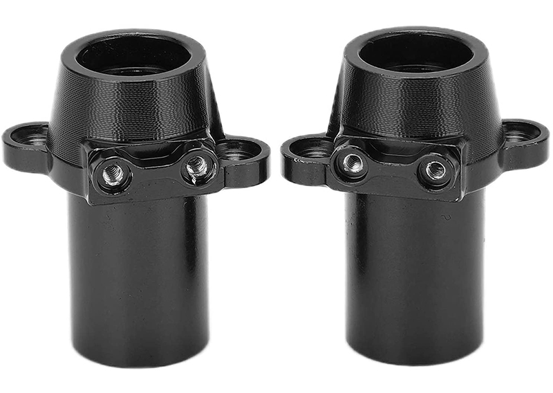 C31123BLACK Alloy Straight Axle Hub Adapters Carriers for Axial 1/10 RBX10 Ryft 4WD - Image 1