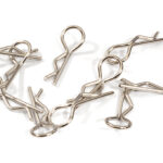 Bent-Up Body Clips (10) for 1/10 RC Cars & Trucks (LxW=23x9mm)