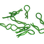 Color Bent-Up Body Clips (10) for 1/10 RC Cars & Trucks (LxW=24x9mm)