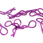 Color Bent-Up Body Clips (10) for 1/10 RC Cars & Trucks (LxW=24x9mm)