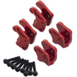 Red Alloy Front & Rear Linkage Mounts for Axial 1/10 RBX10 Ryft 4WD Rock Bouncer