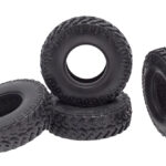 Realistic Rubber Tires for Axial 1/24 SCX24 Rock Crawler (O.D.=53mm) (Set of 4)