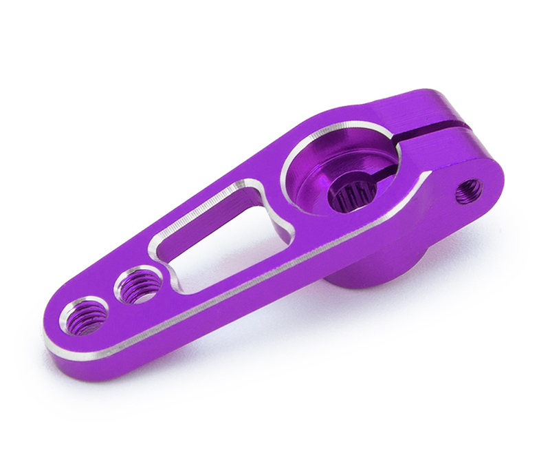 C31230PURPLE Billet Machined Alloy Servo Horn 25T for Futaba Servo (r=15, 19mm) - Image 1
