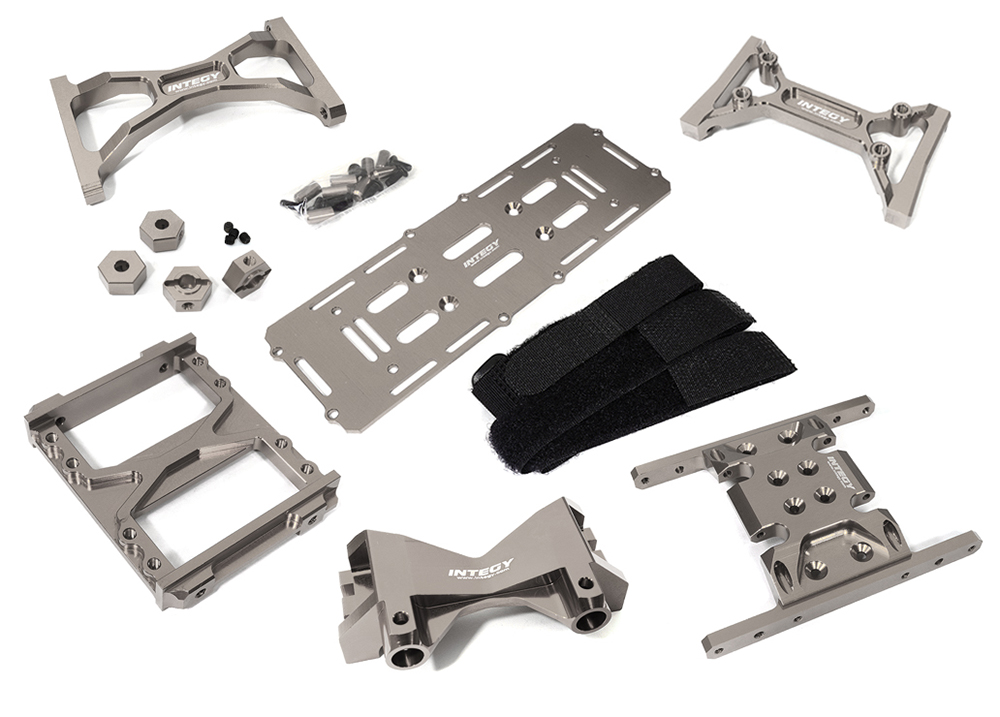 C31284GREY Essentials Aluminum Upgrade Set B for Element RC 1/10 Scale Enduro Sendero - Image 1