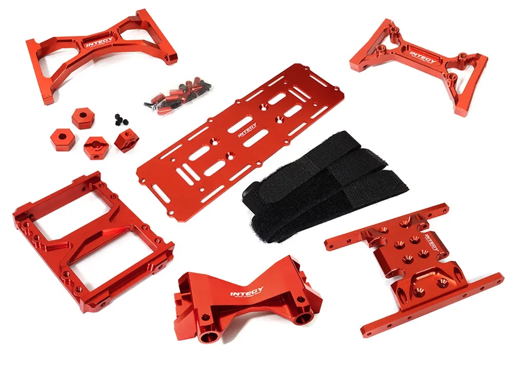 C31284RED Essentials Aluminum Upgrade Set B for Element RC 1/10 Scale Enduro Sendero - Image 1