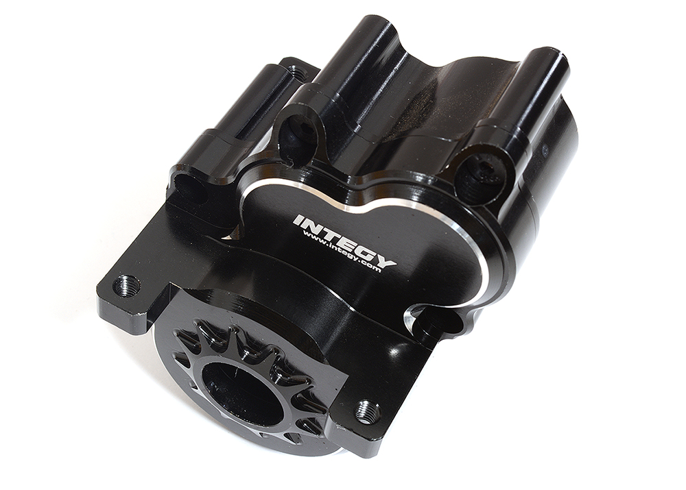 C31291BLACK Billet Machined Center Gearbox Housing for 1/10 Scale Traxxas E-Revo 2.0 8691 - Image 1
