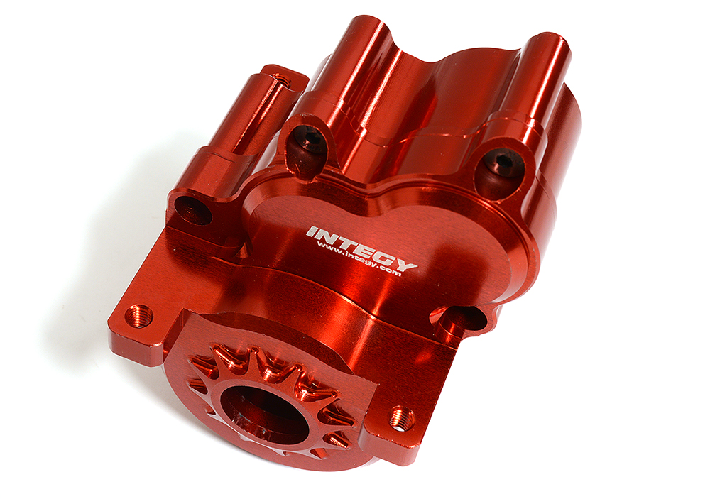 C31291RED Red Billet Machined Center Gearbox Housing for 1/10 Traxxas E-Revo 2.0 8691 - Image 1