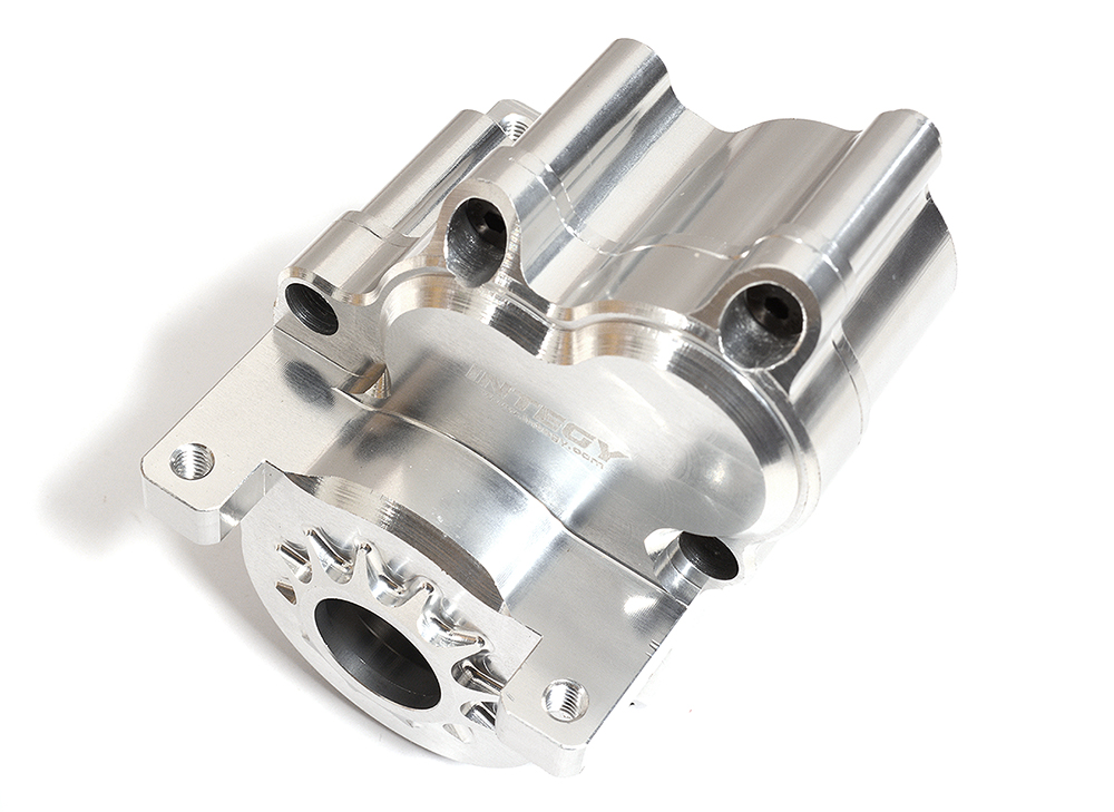 C31291SILVER Billet Machined Gearbox Housing for 1/10 Scale Traxxas E-Revo 2.0 Upgrade 8691 - Image 1