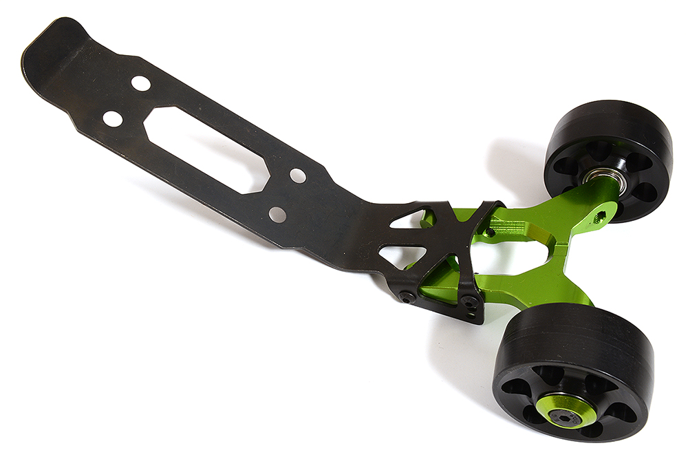 C31296GREEN Billet Machined Wheelie Bar for Traxxas 1/10 Maxx 4S 8976 - Image 1