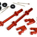Front Anti-Roll Sway Bar Set for Losi 1/8 LMT 1.0 4WD Monster Truck - Red