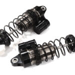 Grey Billet Machined Piggyback Rear Shocks for Losi 1/5 DBXL-E & 2.0