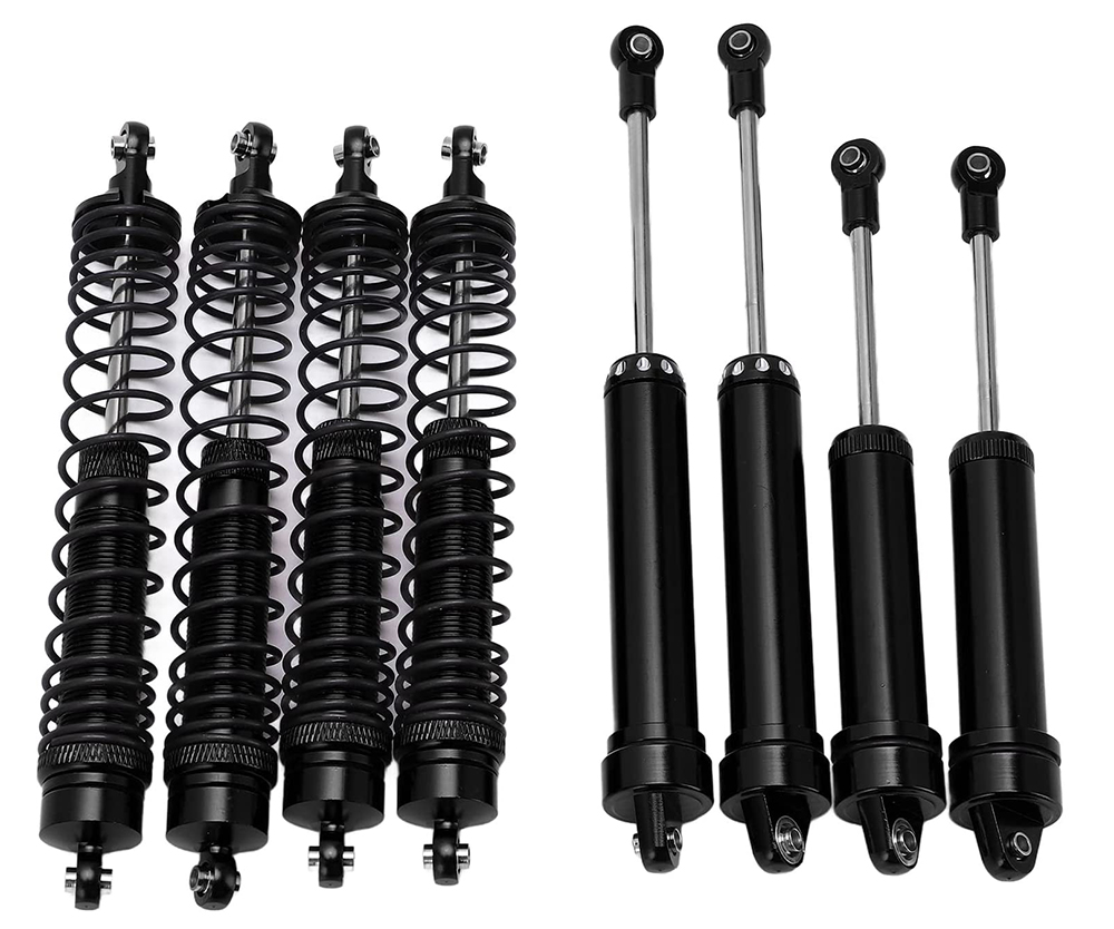 C31352BLACK Alloy Machined Shock Set (8) for Traxxas 1/7 Unlimited Desert Racer - Image 1