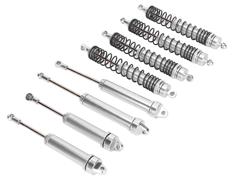 C31352SILVER Alloy Machined Shock Set (8) for Traxxas 1/7 Unlimited Desert Racer - Image 1