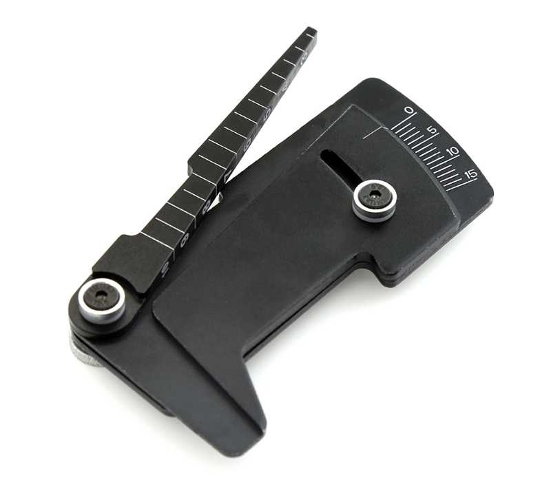 C31353BLACK Aluminum Alloy Ride Height 3-to-10mm & Camber Gauge for 1/10 Drift & TC - Image 1