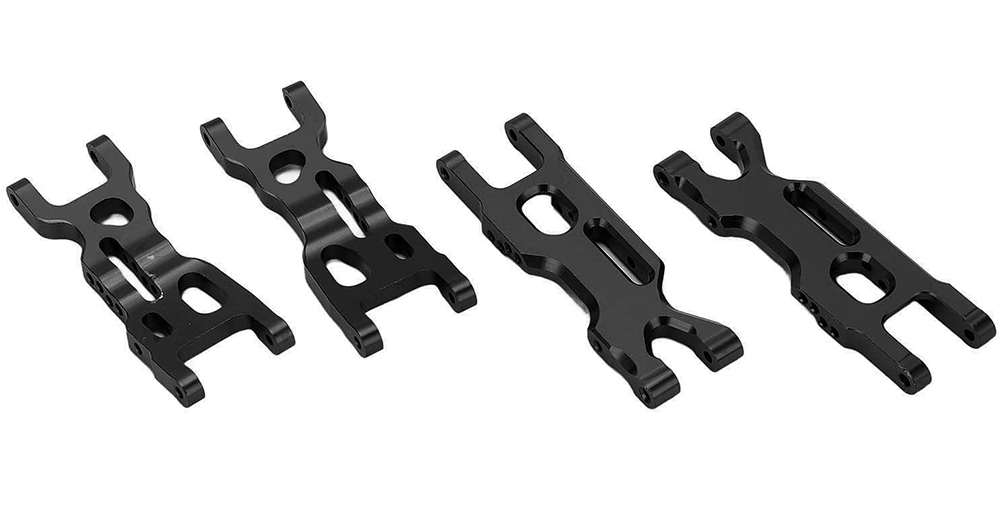 C31394BLACK Alloy Machined Front & Rear Suspension Arms for Losi 1/18 Mini-T 2.0 - Image 1