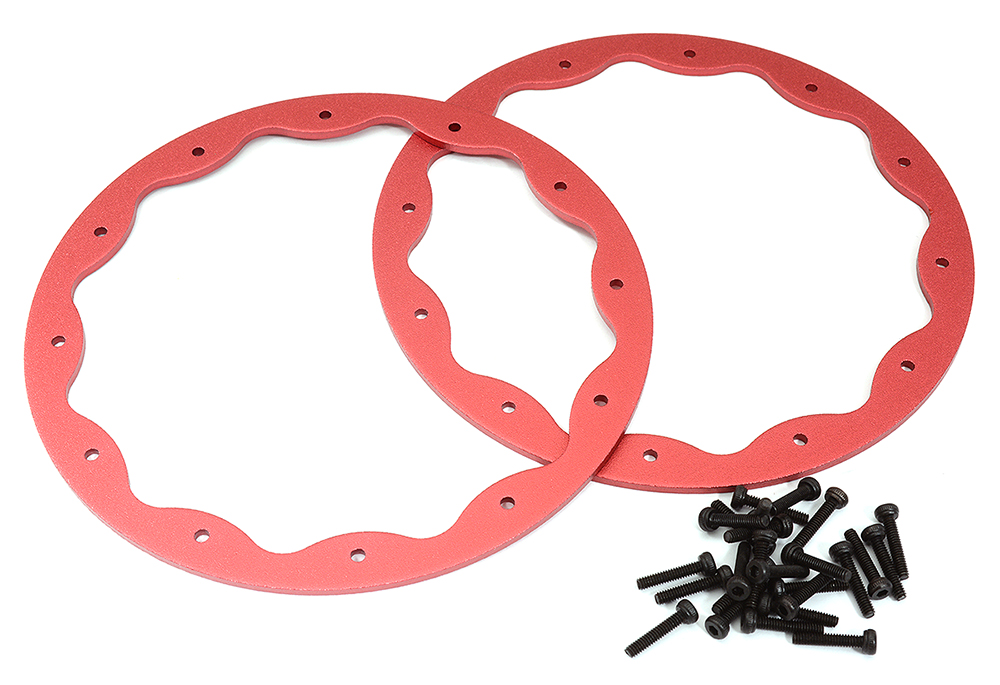C31526RED Replacement Beadlock Ring (2) for C30862 & C30839 - Image 1
