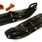 Front Sled Ski Attachment Set for Losi 1/10 Lasernut U4 4WD RTR (for RWD)
