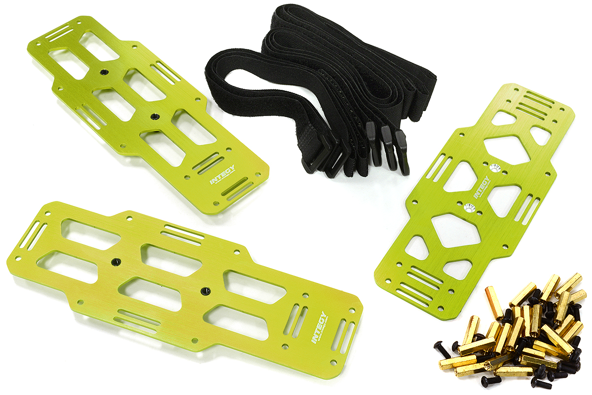 C31628GREEN Billet Machined Green Battery Plates for Axial SCX6 Crawler 251007 - Image 1