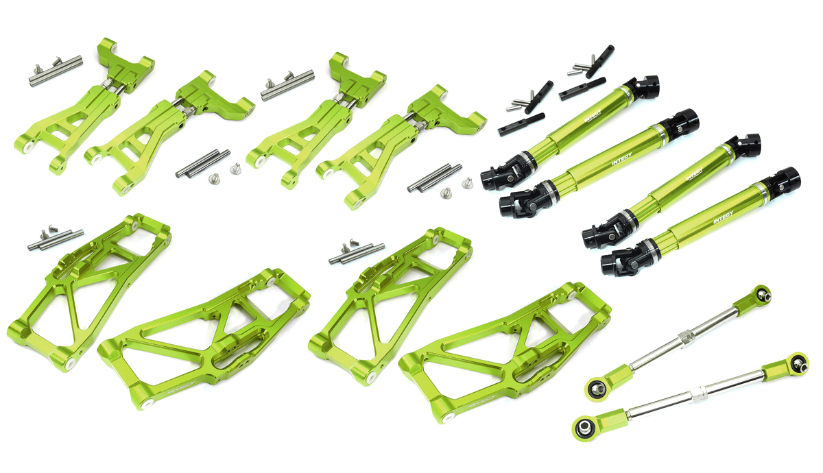 C31635GREEN Billet Machined Suspension Conversion for Traxxas 1/10 Maxx V2 w/ WideMaxx - Image 1