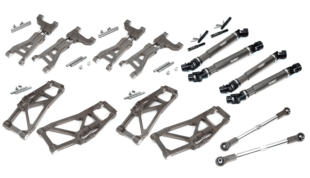 C31635GREY Billet Machined Suspension Conversion for Traxxas 1/10 Maxx V2 w/ WideMaxx - Image 1