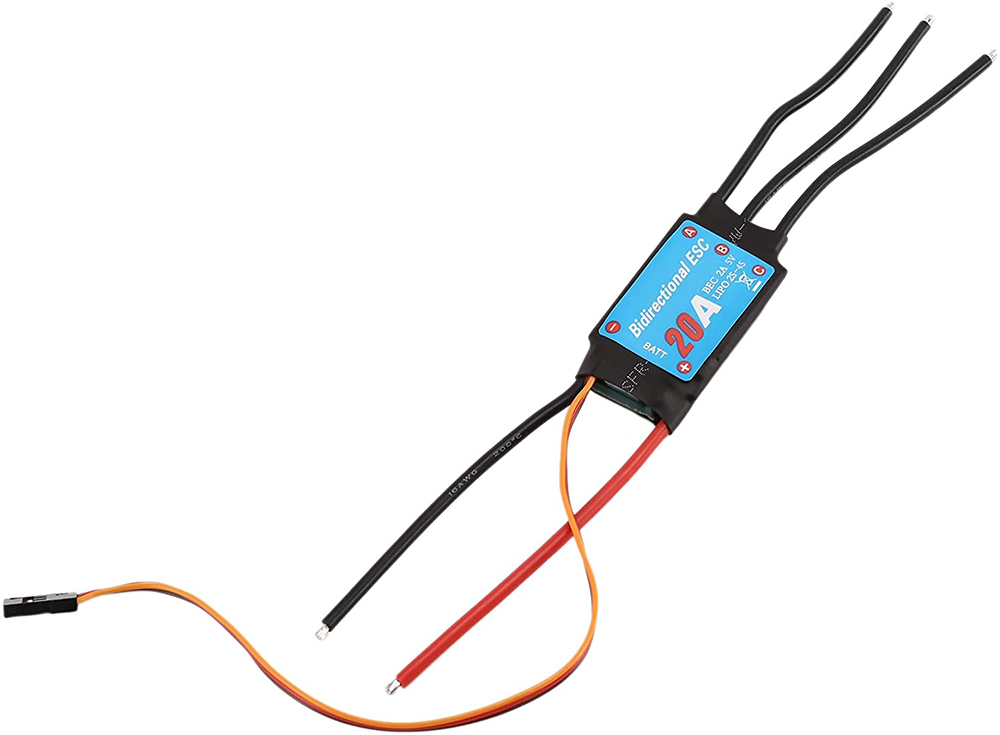 C31650 20A Brushless Type 2S-4S ESC Forward/Reverse for Miniature R/C Car & Boat - Image 1