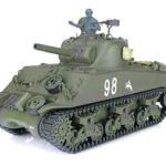 1/16 Scale USA M4A3 Sherman Main Battle Tank, 2.4GHz RC Model HL3898-1Upg 7.0