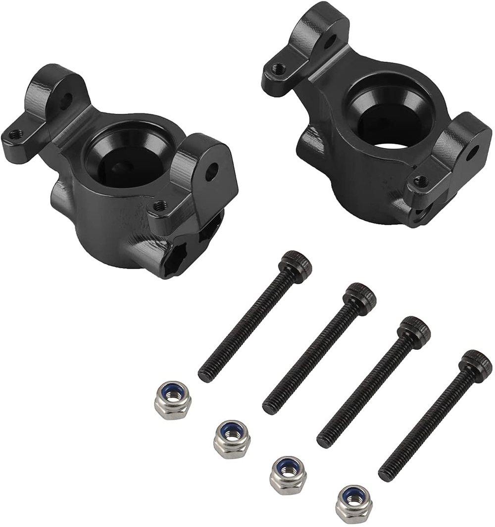 C31745BLACK Machined Alloy Caster Blocks for Axial 1/10 RBX10 Ryft 4WD Rock Bouncer - Image 1