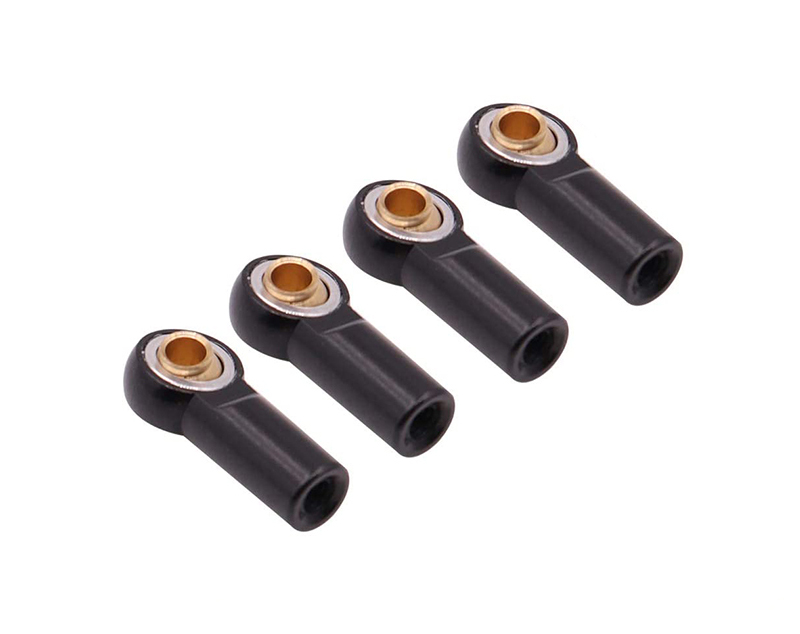 C31749BLACK Alloy Machined M3 Size Short Ball Ends Type Tie Rod Ends, Ball Links - Image 1