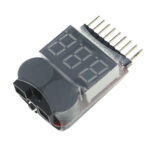 2-in-1 Digital Voltage Checker 1-8S + Low Voltage Warning Buzzer