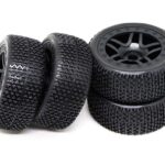 Tires, Wheels & Inserts TL11 w/17mm Hex for 1/8 Buggy Size 4pcs OD=110mm