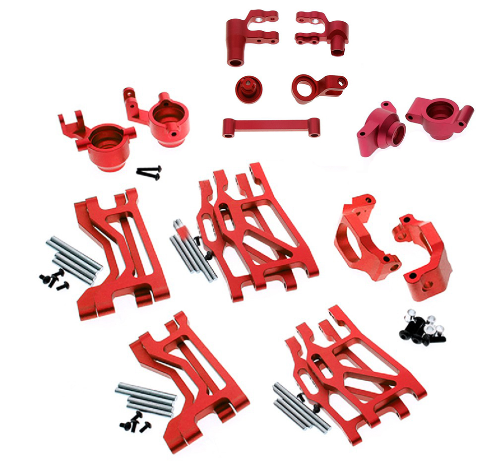 C31870RED Alloy Machined Suspension Kit for Traxxas 1/10 Maxx 4S - Image 1