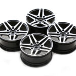 Dual 5 Spoke Alloy Wheel Set (4) for 1/10 On-Road Touring W=26mm Offset 3.5mm