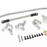 Silver Alloy Steering and Caster Blocks Upgrade for Axial RR10 Bomber Wraith
