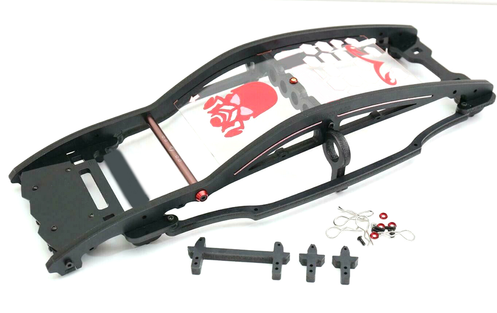 C31928BLACK Black HD Composite & Alloy Roll Cage Body Kit for 1/10 E-Revo & Summit 4WD - Image 1