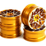 Dual 10 Spoke Alloy Wheel Set (4) for 1/10 On-Road Touring W=26mm