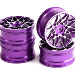 Dual 10 Spoke Alloy Wheel Set (4) for 1/10 On-Road Touring W=26mm