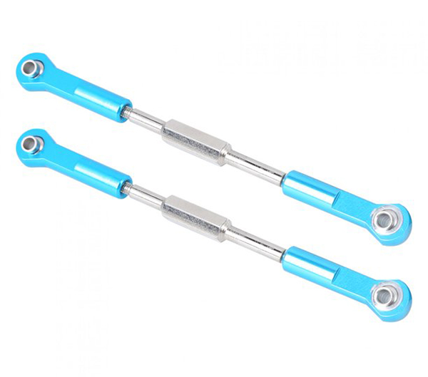 C31932BLUE Alloy Machined M3 Size Ball End 98mm Linkages w/ Adjustable Turnbuckles - Image 1